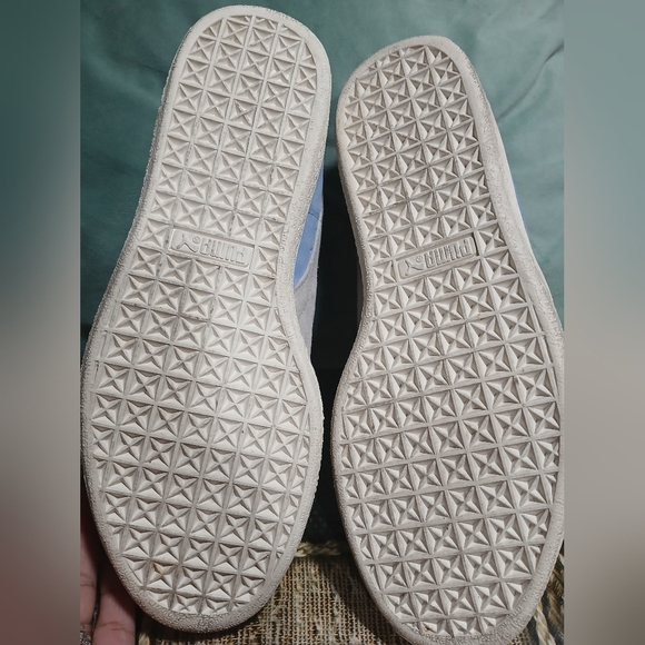 Puma Sky Blue Suede Sneakers - Picture 4 of 7